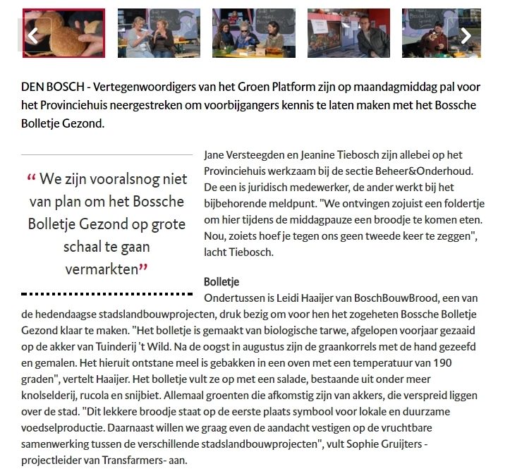 Eerste Bossche bolletje gezond