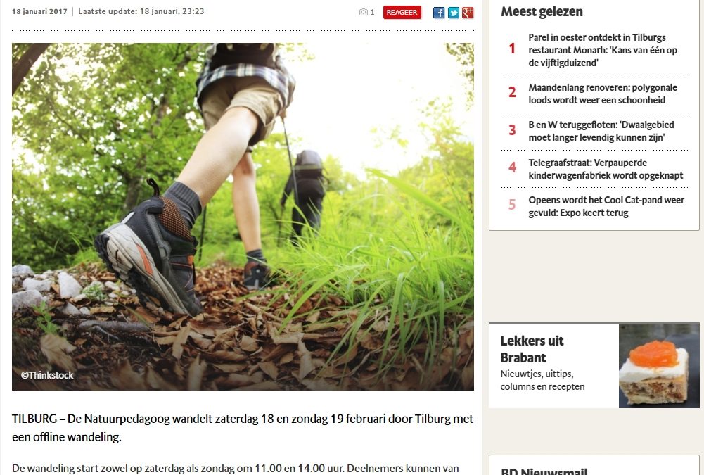 Publicatie in Brabants Dagblad